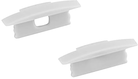 tktrading24 2 Endkappen für A25 LED-Einbauprofil, Weiß | Als seitlicher Abschluss für passende LED-Fliesenprofile und sauber geschützte Profilenden, für LED-Fliesenprofil