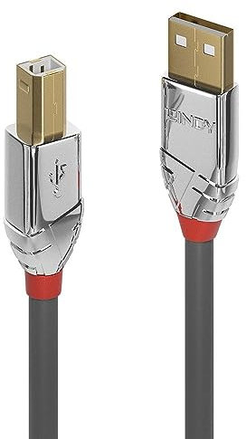 Lindy, Cavo USB 2 Tipo a A B Cromo Line, 0.5M