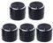 BIlinli 5 Stück Aluminium Drehregler Potentiometer Knopf, Schwarz, Mechanischer Drehknopf, Oberflächenmontage