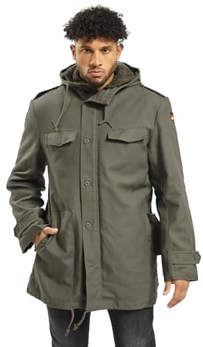 Brandit BW Parka Flag, Color: olive, Size: 62