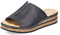 Rieker Damen Pantoletten 629M9, Frauen Slipper,Slip-ons,Hochfront-Slipper,Keilabsatz,Wedge-Sohle,Schlupfschuhe,Slides,schwarz (00),36 EU / 3.5 UK