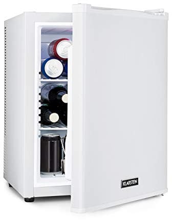 KLARSTEIN Mini Frigo da Camera, Frigo Portatile da Camera, Frigorifero Piccolo da Ufficio, Mini Frigo Bar da Camera con LED, Ripiani Rimovibili, Mini Frigo Portatile Campeggio e Skin Care 5-15°C, 40L