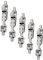 5 Stück Angeln Ruten Rollen Halter Angelrolle Sitz Angeln Rollen Halter Rollenhalter Rutenbau Deck Angeln Rute Deck Fisch Rad Rod Clip Halter Angeln Rollen Halter für Teleskop Ruten (Silber)