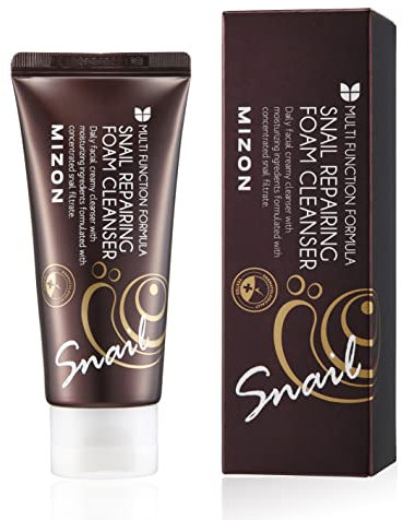 [MIZON] SNAIL REPAIRING FOAM CLEANSER (60 ml) Koreanische Hautpflege – Sanfte tägliche Reinigung mit Schneckenschleim für weiche, frische Haut – Reduziert Poren und Mitesser