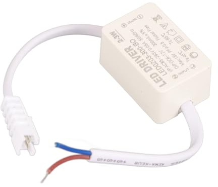 Alimentatore LED Impermeabile 300mA, Driver Trasformatore Corrente Costante 85-265V AC Ingresso 6-12V DC Uscita per Lampade a LED