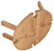 Hyuduo Outdoor-Weintisch Klappbarer Tragbarer Picknicktisch aus Holz Niedriger Picknicktisch mit Weinglashalter Zum Wandern Camping Outdoor Dinner Gartentisch/Gartentisch/Picknicktisch