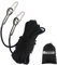 NewDoar 18KN Static Climbing Rope 10mm(3/8in) Accessory Cord Equipment 33FT(10M), 66FT(20M) 98FT(30M) 165FT(50M) Escape Rope Ice Climbing Equipment Fire Rescue Rope-Black/30M