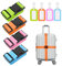 Flintronic 4 Stück Premium Gepäckgurt Koffergurt Kofferband Einstellbare rutschfest Gepäckband Lang kofferbänder Luggage Strap + 2 Stück Kofferanhänger Sicher Reisen für Koffer