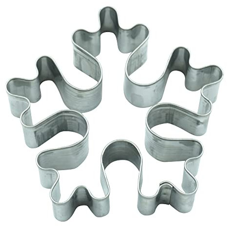 BekkiB - Emporte-pièce « flocon de neige » – Emporte-pièce pour Noël et l'Avent – Moule en acier inoxydable passe au lave-vaisselle – 3445