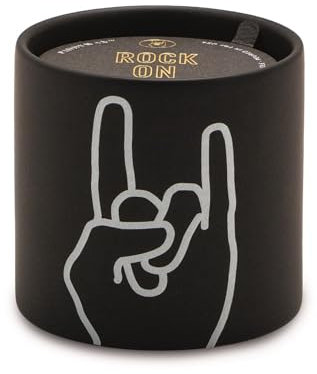 Paddywax Scented Candles Artisan Impressions Candle in Matte Ceramic Container, 163g, Rock on