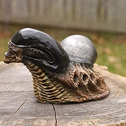 Schnecke Figurine,Garten Ornamente,Tier Statue Dekoration Schnecke Garten Ornamente Variation Schnecke Alien Innovativ Interessant für Gartenhof Schön und praktisch