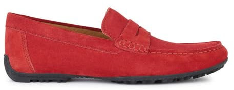 Geox Homme U Cosmopolis + Grip Moccasin, Rouge, 42.5 EU