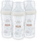 NUK Perfect Match Babyflaschenset | Ab 3 Monate | Passt sich dem Baby an |Temperature Control | Anti-Colic | 260 ml | BPA-frei | Silikontrinksauger, Medium | Regenbogen | 3 Stück