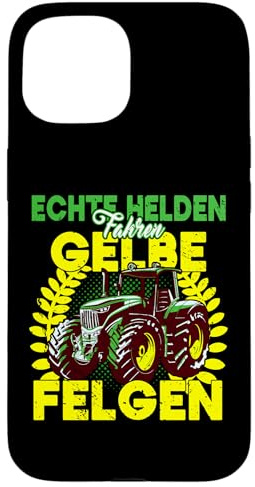 Trecker echte Helden fahren Gelbe Felgen Traktor Bauer Hülle für iPhone 15