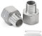 Bwintech 2 pièces 1/4 mâle à 3/4 femelle BSP filetage en Acier inoxydable 304 douille hexagonale connecteur de réduction pour la Conversion de raccordement de tuyau