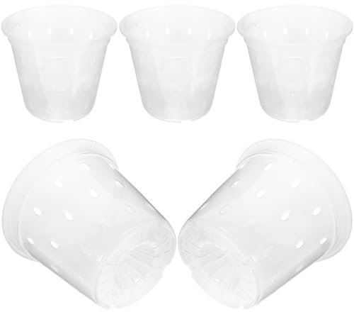 Milisten 5 Pezzi Phalaenopsis Tazza Per Vivai Vaso Per Piante Con Intaglio Vaso Per Orchidee Per Piante Da Vasi Per Piante Da Vivaio Vasi In Terracotta Vasi Per Orchidee Per