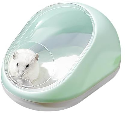 Bac à sable pour hamster | Boîte de baignoire pour chinchilla – Habitat des petits animaux, boîte de bain en sable transparent, baignoire pour hamster, accessoires de cage à hamster