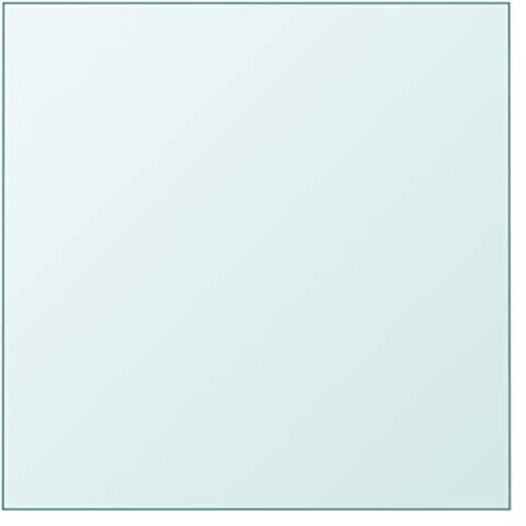 Kangmusi Kangmusi345073 Plateau de table en verre trempé transparent 60 x 60 cm