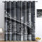 XCQHZYQ Vorhang Blickdicht H 229 x B 168 cm New York City Brooklyn Bridge Grau Gardinen Thermovorhang Verdunklungsvorhang Ösenschal 2er Set für Hotels Büros Wohnzimmer Schlafzimmer Kinderzimmer