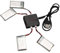 JOINPAYA Kit De Chargeur De Batterie Lipo 3 7 V 500 Mah X5c/x5sc (4 Unités) pour Quadricoptère Rc