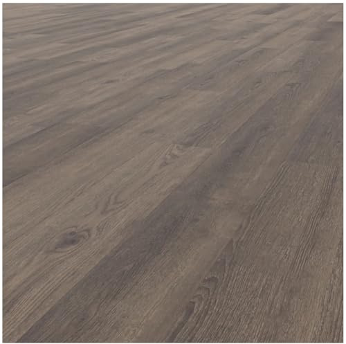 HORI Klick Hartvinylboden Rigid SPC Landhausdiele Holzoptik - Klick-Vinyl mit Trittschalldämmung - schwimmende Verlegung - - 122 x 22,5 x 0,65 cm - 1,65 m² - 6 Dielen