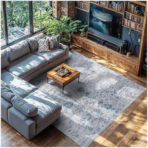 TecTake® Tappeto di design vintage - Tappeto a pelo corto - Nadira - 240 cm x 340 cm - beige/grigio