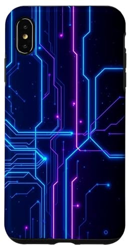 Mainboard-Linien-Design mit erstaunlichen Lichtern Hülle für iPhone XS Max