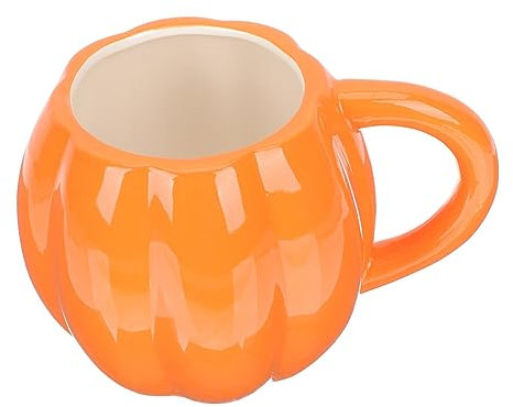 Ciieeo 3 Pièces tasse de citrouille mug halloween pumpkin mug halloween goblets pour café à the tasses oranges boire à café décorative d'eau potable céramique