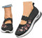 Sneakers Donna,Scarpe Ortopediche Donna Senza Lacci Sneakers Morbide Comode Ginnastica Sandali Traspiranti Estive Sportive Sandali Leggere Antiscivolo Camminare (Nero,38)