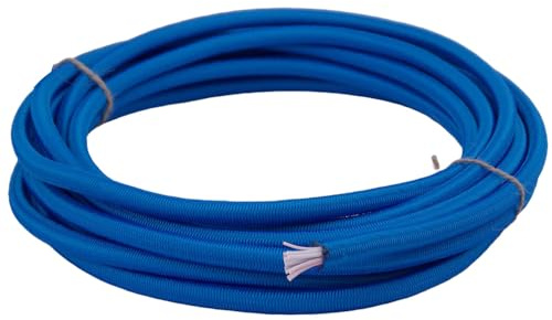 PES Polyester Expanderseil 6mm Gummiseil Multiflex Gummileine Planenseil Gummikordel Made in Germany 10m-100m (Blau, 20m)