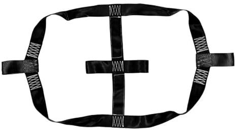 MTRPS Motorcycle Rear Wheel Tie Down Strap, Transport Balance Tire Straps Strong Polyester Handlebar Belt, Universal Heavy Duty Rear Wheel Strap for Trailer Scooter Motorbike Dirt Bike (Black)