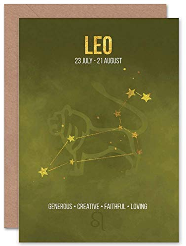 Wee Blue Coo BIRTHDAY CARD - STAR SIGN ASTROLOGY LEO