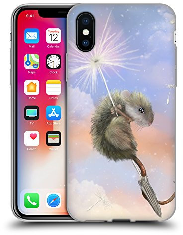 Head Case Designs Offizielle Ash Evans Dandelion Mouse Tiere Soft Gel Handyhülle Hülle kompatibel mit Apple iPhone X/iPhone XS
