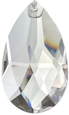 Christoph Palme Exquisite Bleikristall Mandeln mit Rautenschliff 38mm 8 Stück - Bringen Sie strahlenden Glanz und Eleganz in Ihr Zuhause! Sonnenfänger Regenbogenkristall Lüsterkristall zum Aufhängen