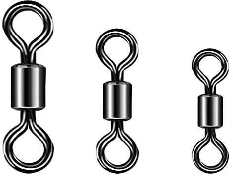 Aventik 150pcs Quick Change Fly Fishing Snaps Stainless Steel, Size S, M, L, Fast Easy & Secure, Hook Snaps For Flies, Jigs, Lures, Great Value Pack