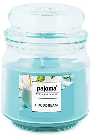 Pajoma Duftkerze ''Coco Dream'' Sweet Edition im Bonbonglas, 248 g, Premium Kerze Zum Verschließen, für Circa 55 Stunden