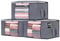 Yopih 90L Clothes Storage Bags Large Capacity Clothing Organizers with Reinforced Handles and Clear Window Three-ply Thick Breathable Fabric Containers for Bedding Comforters Blankets Sheet