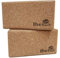IBERIA Yoga Block 2 Stk. aus ökologischem Kork 227x120x75mm - Zubehör für Yoga Pilates Handstand – Fitnesswürfel Hometrainer