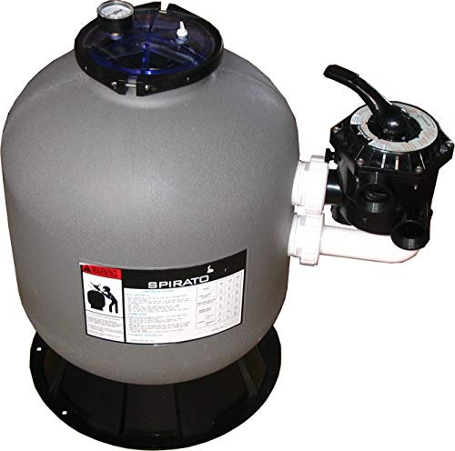 SPIRATO Sandfilter 500 für Schwimmbad Sandfilterkessel ohne Pumpe mit seitlichem Ventil