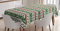 ABAKUHAUS Weihnachten Tischdecke, Rentiere Borders, Druck mit Klaren Farben ohne Verblassen Waschbar für innen oder Außen Bereich, 140 x 240 cm, Dunkelgrün Bordeauxrot und Weiß