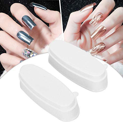 2 Stück Nail Dipping Powder Tray, tragbare Nail Dip Powder Hülle Nail Dip Container DIY Nail Art Mold DIY Nail Art Tool für DIY Nail Art Design