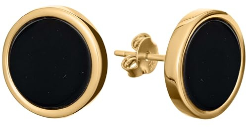 miyou – Vergoldete Ohrstecker mit Stein – Stecker – Silber 925er – Damenohrringe für Frauen und Mädchen – Steckverschluss – 14-Karat Vergoldeter Schmuck