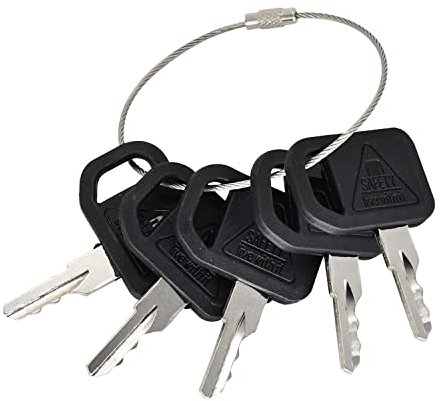 5 Stück Zündschlüssel M76975 M73153 TCA24616 für John Deer e Frontmäher F1145 F510 F525 F710 F725 F735 F911 P912 F915 Rasentraktor GT245 GT262 GT275 X720 X724 X728 X729 X740 X744