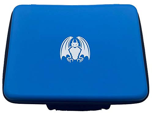 Almacenamiento portátil de cartas coleccionables: almacenamiento de cartas MTG para más de 2400 cartas coleccionables en fundas o cajas de almacenamiento de mazos: organice y proteja los mazos (azul)