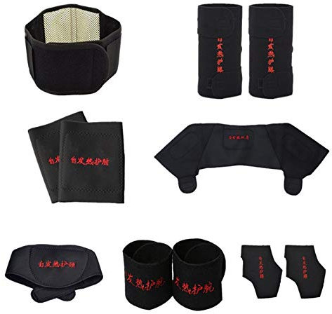 YLFC 11 Teile/Satz Selbst Heizung Turmalin Gürtel Magnetische Therapie Hals Schulter Haltung Correcter Knie Unterstützung Klammer Massager Produkte (Size : X-Large)