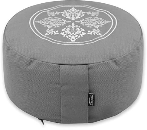 Yogishop Meditationskissen Rund - Organic Cotton - Ø 30Cm X 15Cm Cool Grey