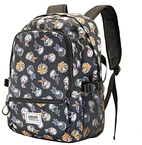 Naruto Wind-FAN HS Fight Rucksack, Schwarz