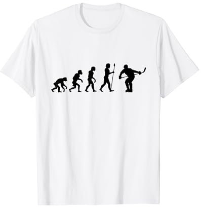 Eishockey Evolution Eishockeyspieler T-Shirt