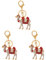 NUOBESTY 3 Stücke Zurück Schiff Geldbörse Zubehör Keychain Glänzende Tasche Mode für Attraktive Form Schlüsselring Das Geschenk Bling Dekoration Pursered von Strass Rot Handtasche Favor