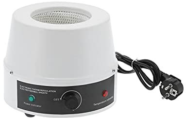 Electric Heating Mantle 250ml Adjustable Temperature Control Heating Mantle with Magnetic Stirrer for Laboratory Liquid Heating(UK 220V)